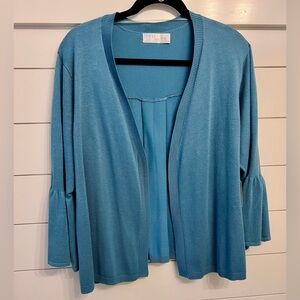 NWT FLOUNCE SLEEVE CARDIGAN